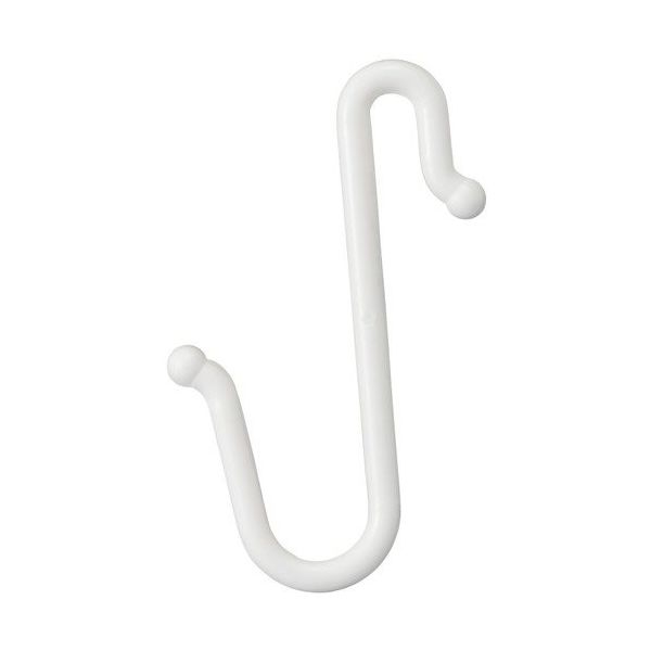 ニッサチェイン Sフック 90mm 白 (50個入) PSH-90-W 1箱(50個) 127-5566（直送品）