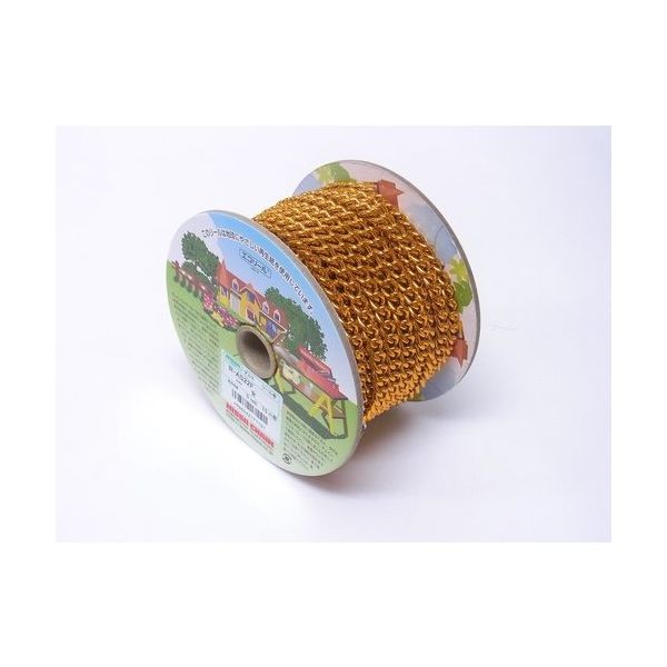 ニッサチェイン アルミFマンテル 15m巻 金 R-AS22F-GD 1巻 127-8802（直送品）