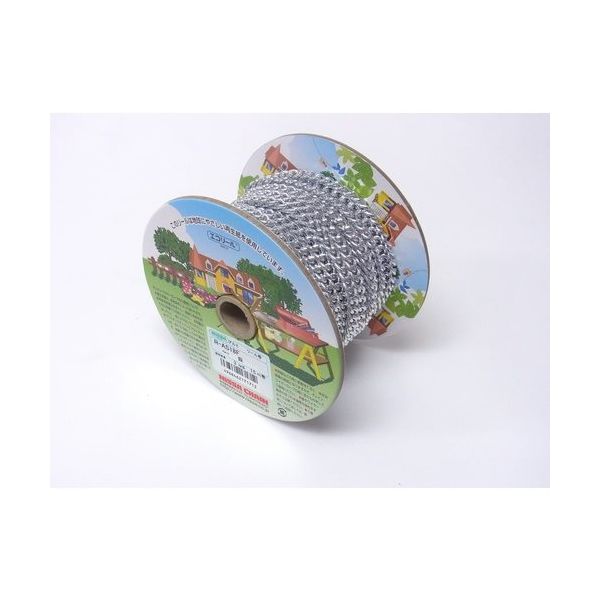 ニッサチェイン アルミFマンテル 15m巻 銀 R-AS18F-SV 1巻 126-1496（直送品）