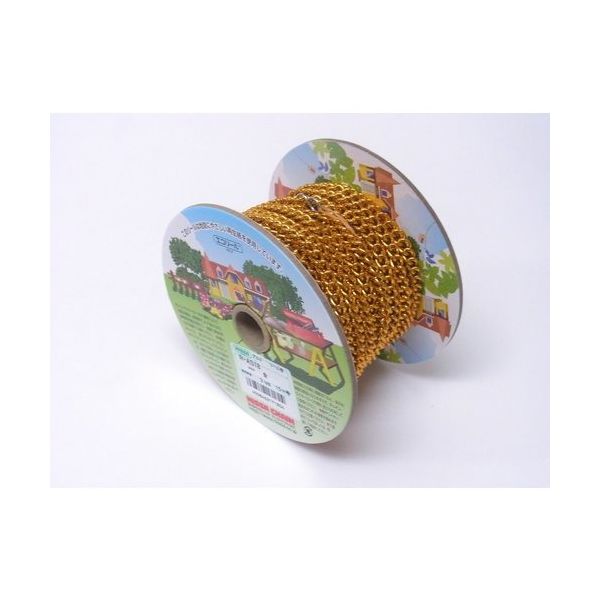 ニッサチェイン アルミSマンテル 15m巻 金 R-AS18-GD 1巻(15m) 127-4065（直送品）