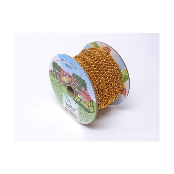 ニッサチェイン アルミSマンテル 15m巻 金 R-AS20-GD 1巻(15m) 128-0347（直送品）