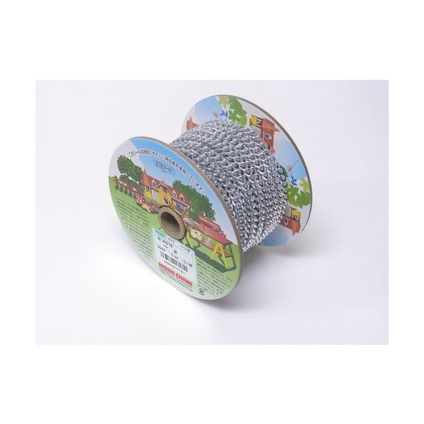 ニッサチェイン アルミSマンテル 15m巻 銀 R-AS18-SV 1巻(15m) 127-4059（直送品）