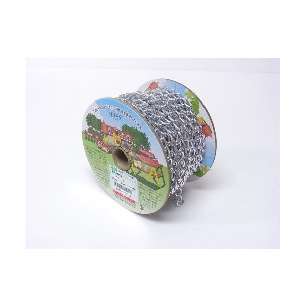 ニッサチェイン アルミマンテル 15m巻 銀 R-AM22-SV 1巻(15m) 127-2430（直送品）