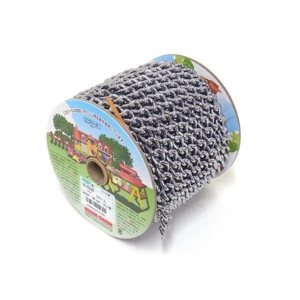 ニッサチェイン クローム鉄Sマンテル 15m巻 R-IS30-CR 1巻(15m) 127-7178（直送品）