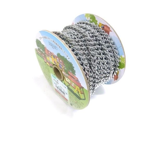 ニッサチェイン 代用クローム鉄Sマンテル 15m巻 R-IS20-CR 1巻(15m) 128-0310（直送品）