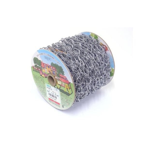 ニッサチェイン 代用クローム鉄ライト 30m巻 R-IR113-CR 1巻(30m) 125-9904（直送品）
