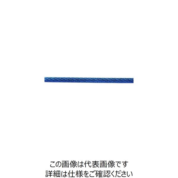 ニッサチェイン コーティングワイヤー 100m巻 青 R-SY20V-B 1巻 127-5613（直送品）