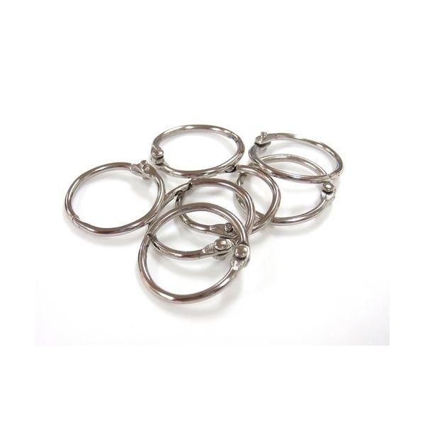 ニッサチェイン ニッケル鉄カードリング 42mm (200個入) IJR-2 1箱(200個) 126-7666（直送品）