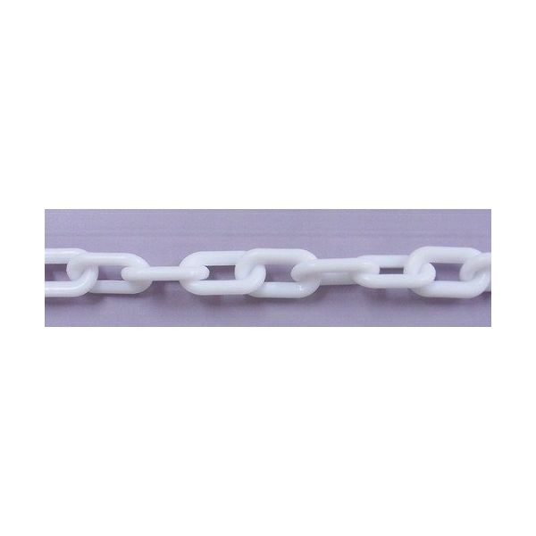 ニッサチェイン プラカラーチェン 30m 白 PW80-W 1本(30m) 126-1440（直送品）