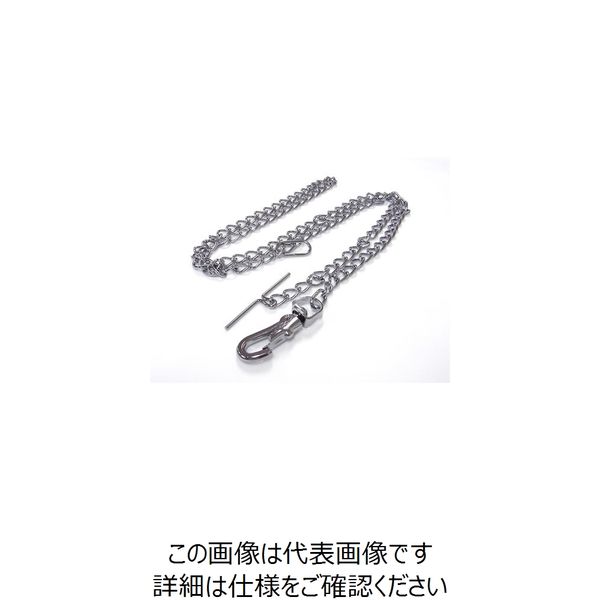 ニッサチェイン マンテル犬鎖1.5M D-IM126G-CR 1セット(10本) 227-4174（直送品）