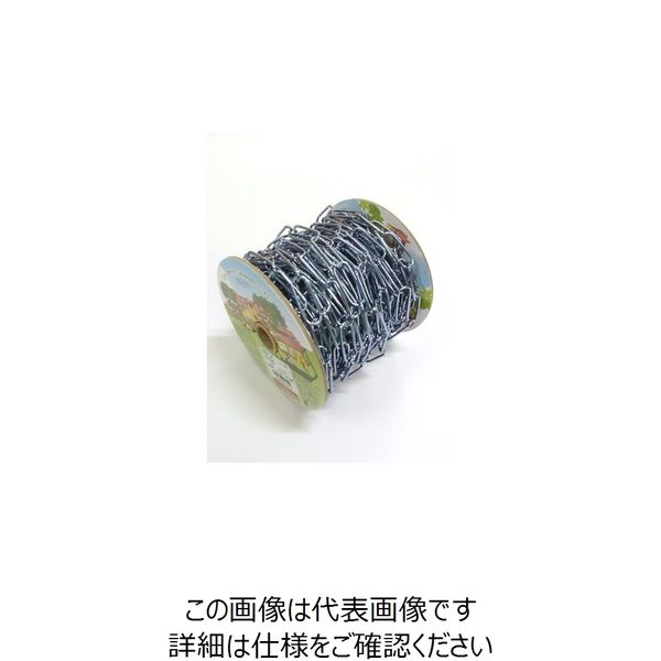 ニッサチェイン ユニクロ鉄リンクC 15m巻 R-IL20-UC 1巻 127-0877（直送品）