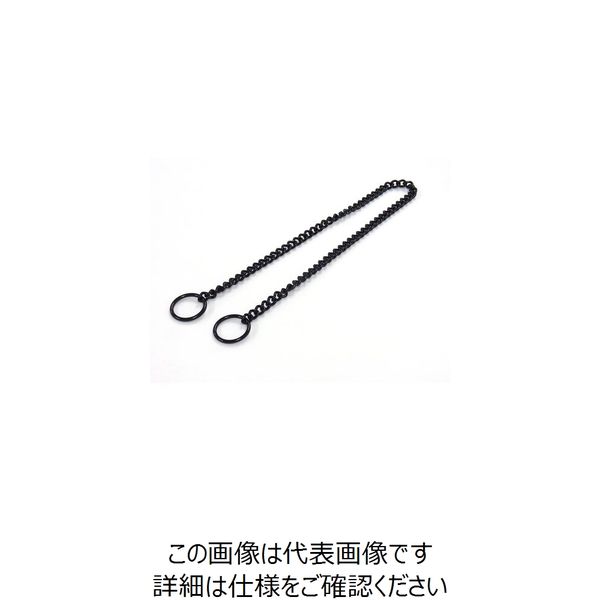 ニッサチェイン 鉄IS12NE 600mm 黒 K-25 1セット(25本:5本×5本) 126-6159（直送品）