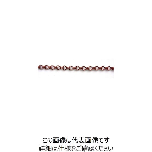 ニッサチェイン 鉄カラー二重 15m巻 茶 R-IR16E-BR 1巻(15m) 127-0856（直送品）