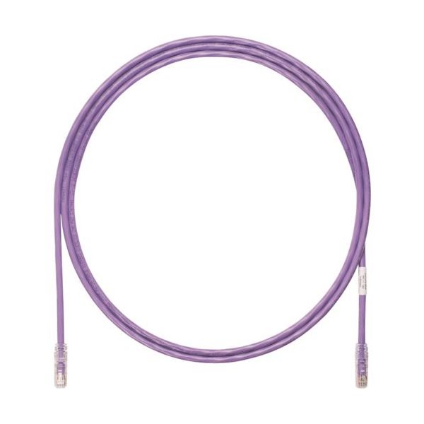 パンドウイット カテゴリ6A UTPパッチコード 24AWG単線 ケーブル径:φ6.4mm 15m 紫 UTP6AX15MVL 1本（直送品）