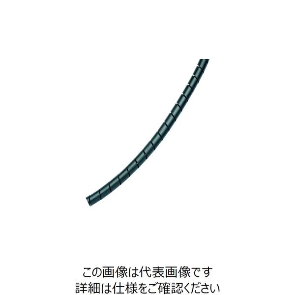 パンドウイットコーポレーション パンドウイット スパイラルラッピング ポリエチレン 耐候性黒 T19FーC0 1巻 100-8873（直送品）