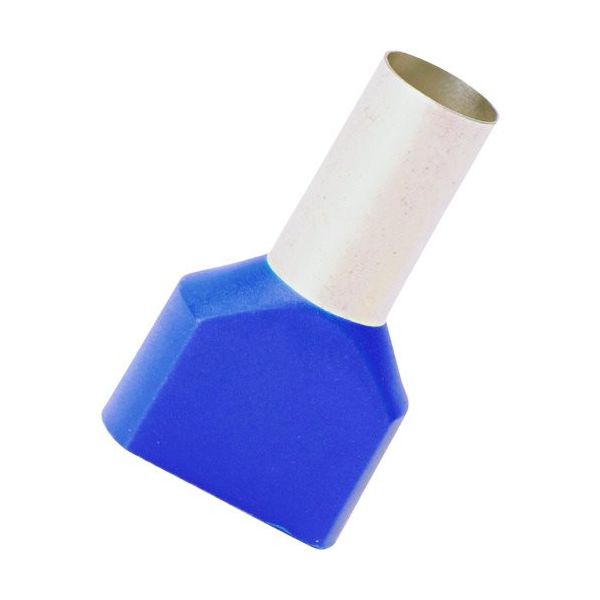 PANDUIT 絶縁付きフェルール端子 ツインワイヤー用 青 100個入り FTD84ー16ーC 1箱(100個)（直送品）