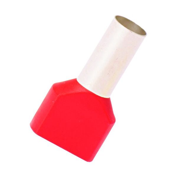 PANDUIT 絶縁付きフェルール端子 ツインワイヤー用 赤 100個入り FTD83ー14ーC 1箱(100個)（直送品）