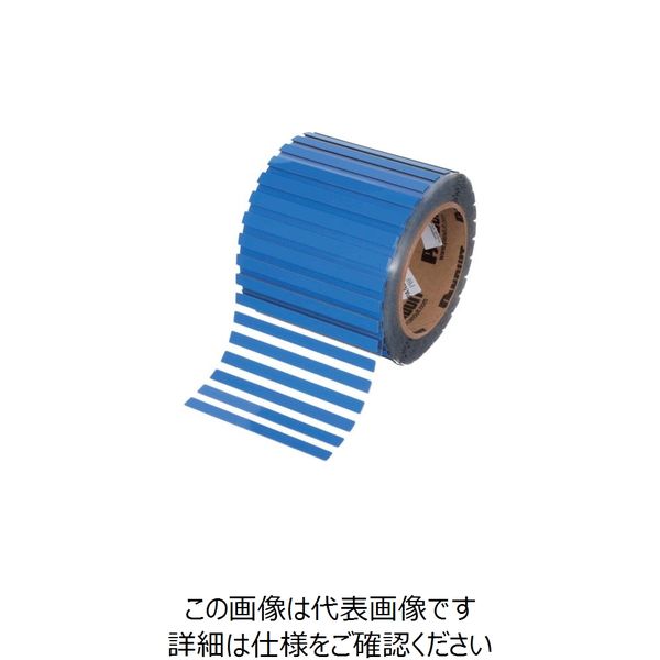 PANDUIT 熱転写プリンター用ラベル 配電盤向け銘板ラベル サイズ:96.3X7.6mm 屋内外仕様 青 500枚入り C379X030（直送品）