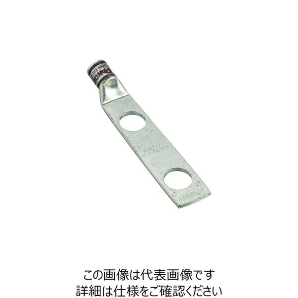 パンドウイット 銅製圧縮端子 2穴 電線サイズ AWG2 取付穴サイズ 135mm 取付穴間隔 445mm LCDX2-12-E 157-7218（直送品）
