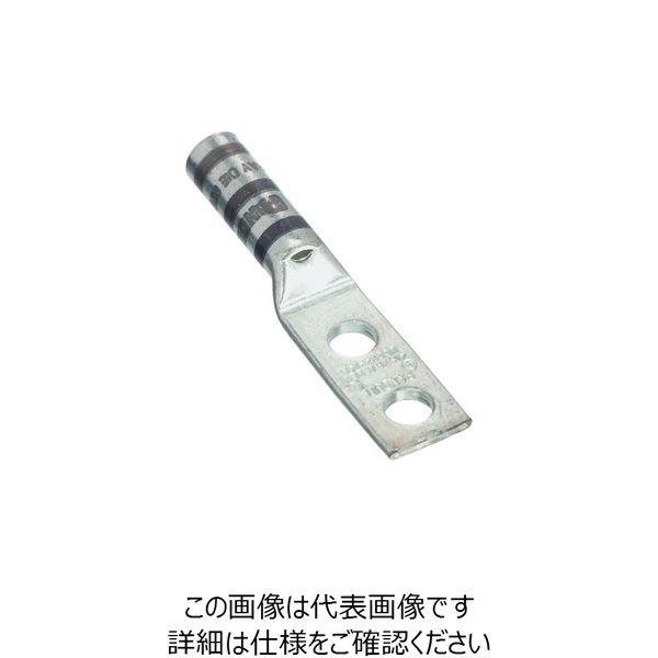 パンドウイット 銅製圧縮端子 2穴 電線サイズ AWG4 取付穴サイズ 69mm （1つは細長い取付穴） LCCX4-14CE-L  157-8919（直送品） - アスクル