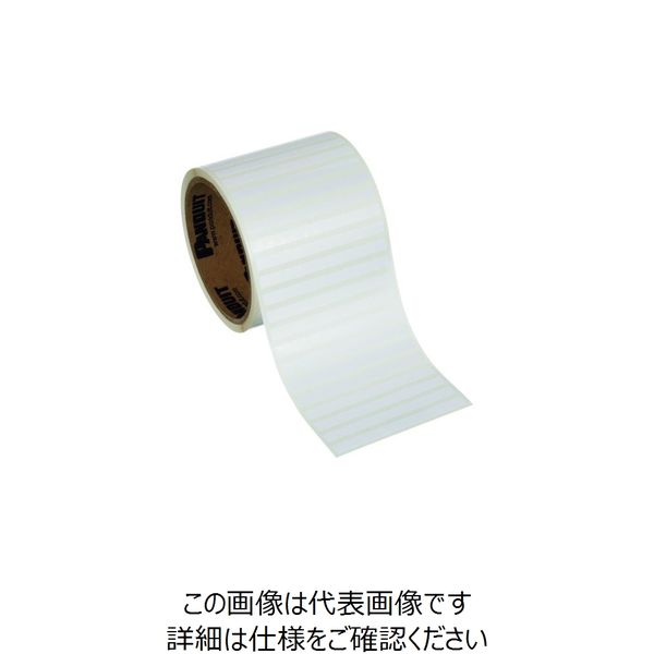 PANDUIT 熱転写プリンタ用コンポーネントラベル ポリエステル 白 サイズ6.4mmX6.4mm 10000枚入り C025X025YJ（直送品）