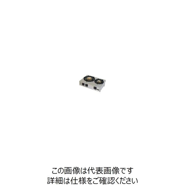 マルゼン ガスコンロ M-212C 1個 136-2484（直送品）