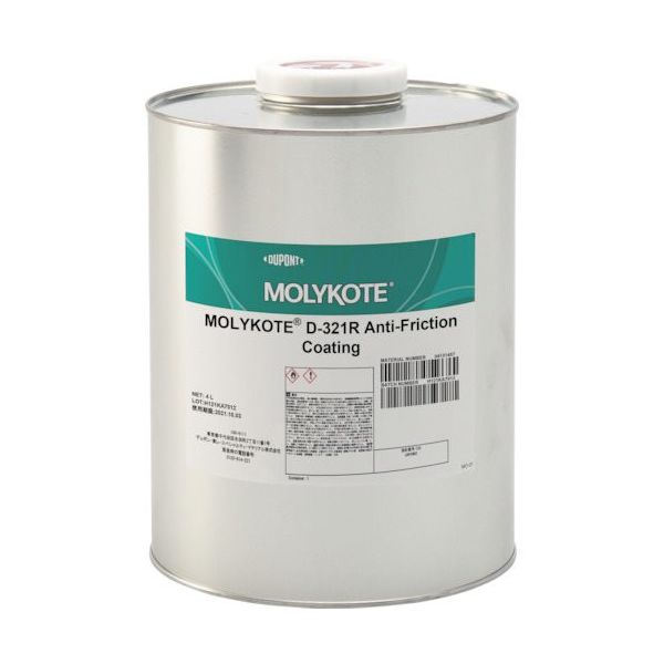 デュポン・東レ・スペシャルティ・マテリアル モリコート 乾性被膜 Dー321R乾性被膜潤滑剤 4L D-321R-40 1セット(4缶)（直送品）