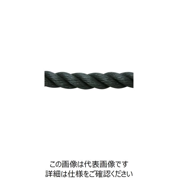 ユタカメイク ロープ PEロープ巻物 12mm×200m グレー PE-68 1個 113-5532（直送品）