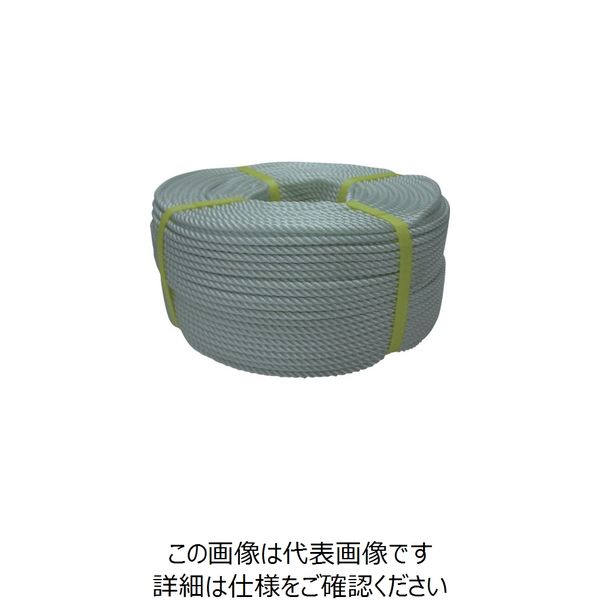 ユタカメイク ロープ ナイロンロープ巻物 8φ×200m N8-200 1個 113-2283（直送品）