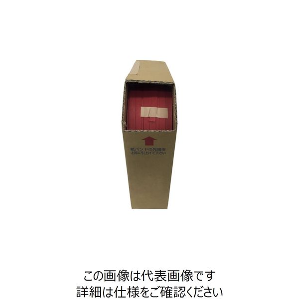 ユタカメイク 梱包用品 紙バンド 約14.5mm×約1m レッド BP-4005 1セット(400m) 113-0741（直送品）