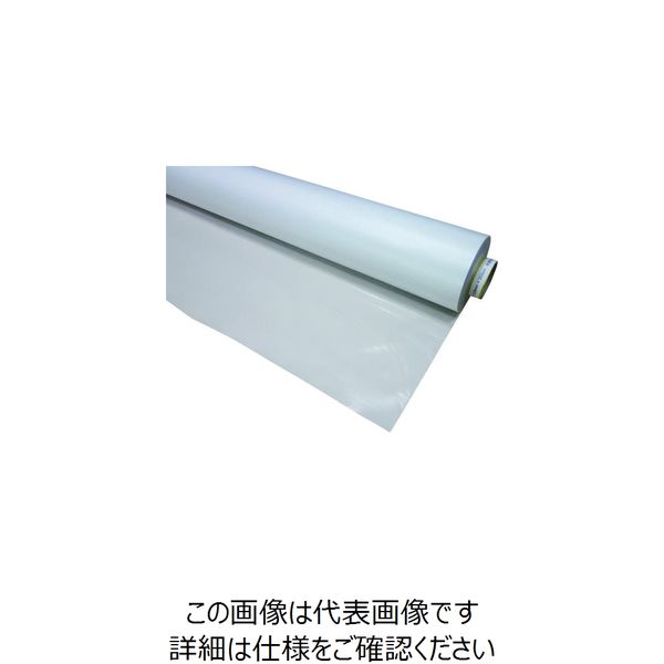 ユタカメイク 不燃ターポリンシート 半透明 静電・防炎・耐候 0.27t×203cm×30m B-R841 1本 224-8327（直送品）