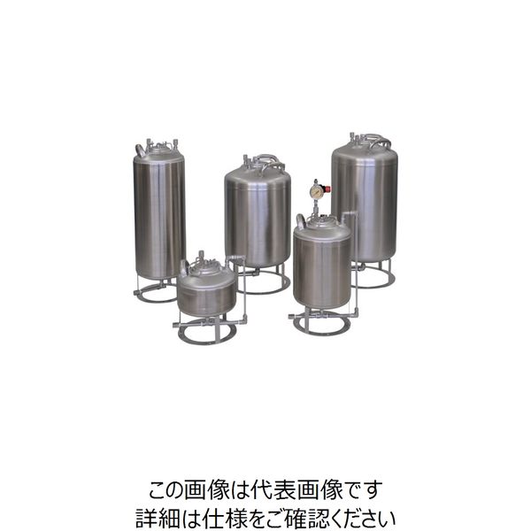 ユニコントロールズ 液面計付ステンレス加圧容器 容量20L TM21B-LG 1台 809-4336（直送品）