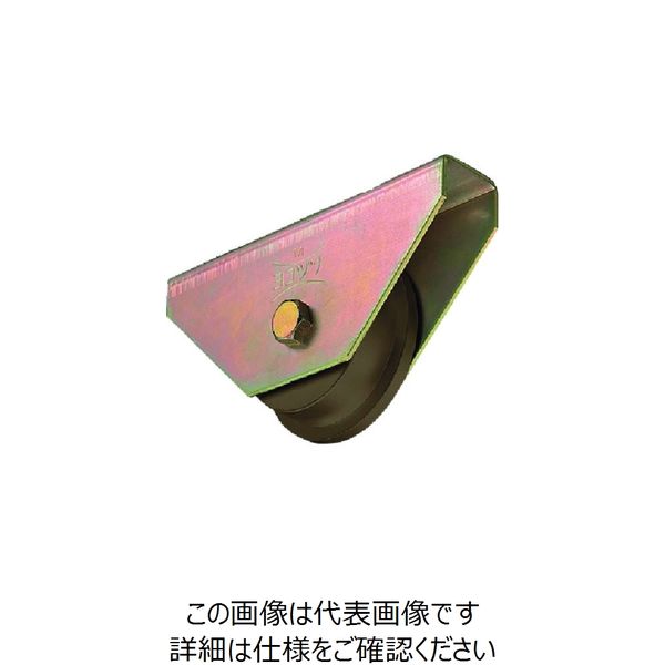 ヨコヅナ S45C重量戸車 ワイドタイプ 200mm トロ JGMW2007 1個 152-3907（直送品）