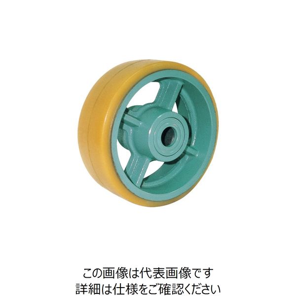 ヨドノ 鋳物重荷重用ウレタン車輪ベアリング入 UHB360X90 1個 809-4045（直送品）
