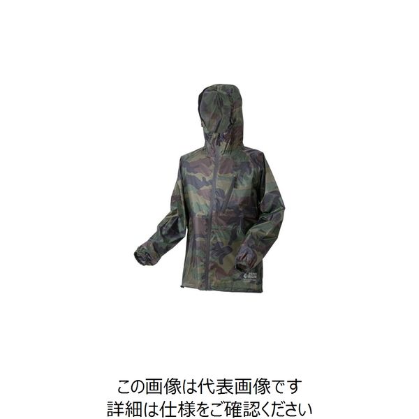 喜多 スーパーライトレインウェア 超軽量 No1710 カモフラ L NO1710-CAMO-L 1着 235-5652（直送品）