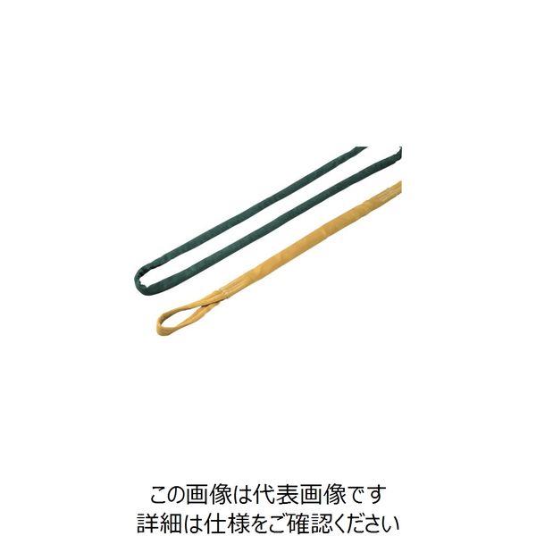 明大 ロックスリング ソフター N 16T（緑 縫製タイプ 刺繍付）X6.5m N16TX6.5 1本 851-9014（直送品）