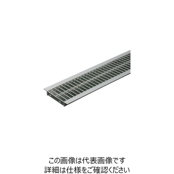 奥岡製作所 奥岡 ステンレス製U字溝用グレーチング 溝幅360mm用 OSU4 25-36H(P10) 1本 132-2169（直送品） - アスクル