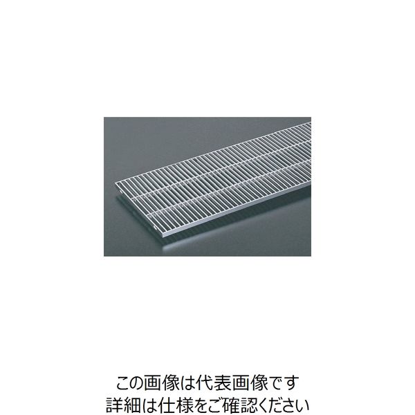奥岡 ステンレス製 側溝用 グレーチング 本体幅450×高さ15 P10