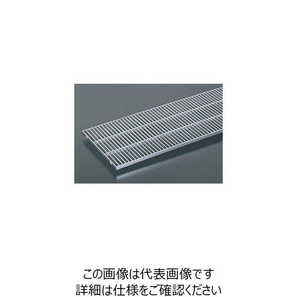 奥岡 ステンレス製 側溝用 グレーチング 本体幅400×高さ25 P12.5 ノンスリップ OSG4-NS 25-35F-P12.5 1個（直送品）