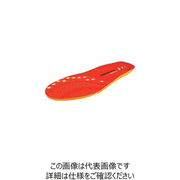 喜多 フレキシブルプラスインソール No6940 オレンジ フリー(25.0~28.0) 1足(1組) 235-5625（直送品）