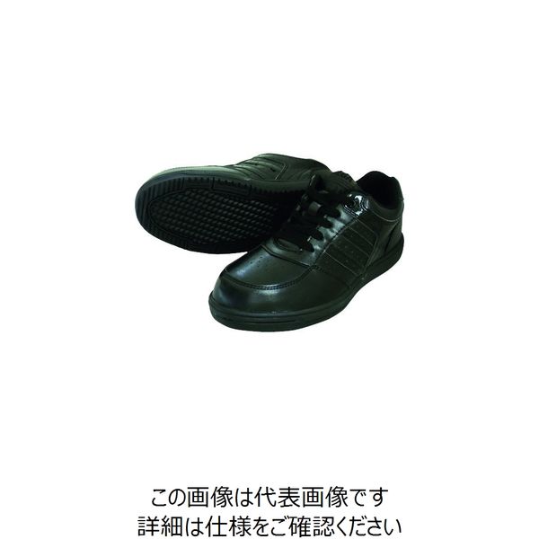 喜多 セーフティスニーカー ブラック×ブラック 25.0 MK7790-BK/BK-25.0 1足 217-2829（直送品）