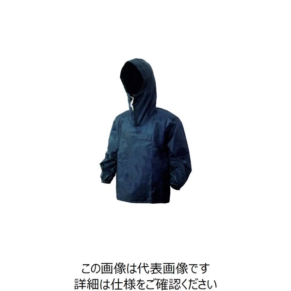 喜多 セミキルトヤッケ フード付 ネイビー L NO3200-NV-L 1着 236-0412（直送品）