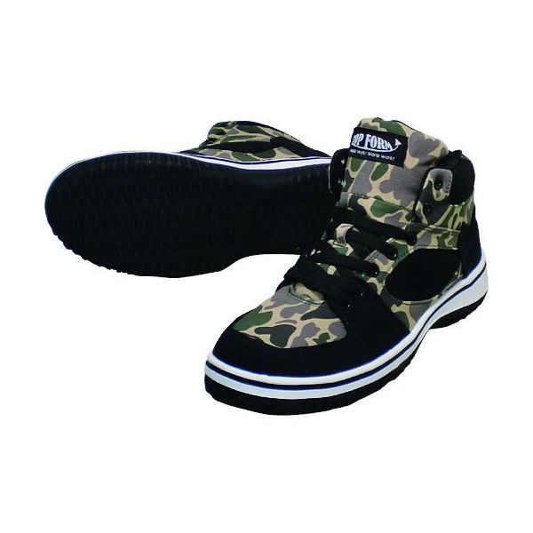 喜多 ハイカットセーフティスニーカー MG5590 カモフラ 27.0 MG5590-CMO-27.0 1足 217-1257（直送品）