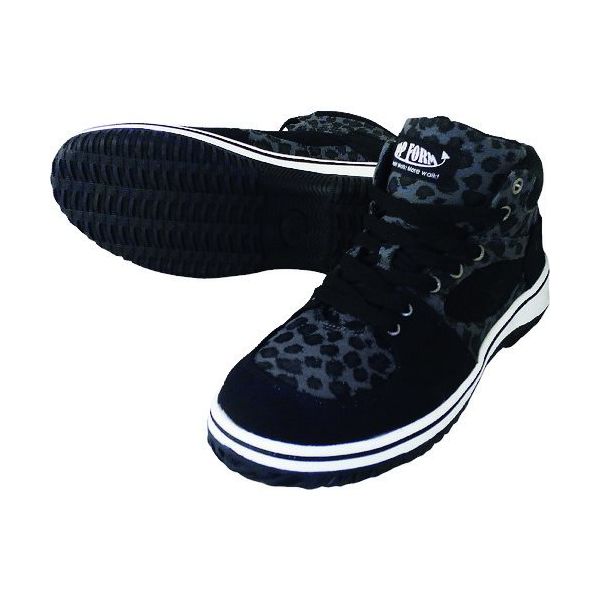 喜多 ハイカットセーフティスニーカー MG5590 レオパルド 23.0 MG5590-LEO-23.0 1足 217-4455（直送品）