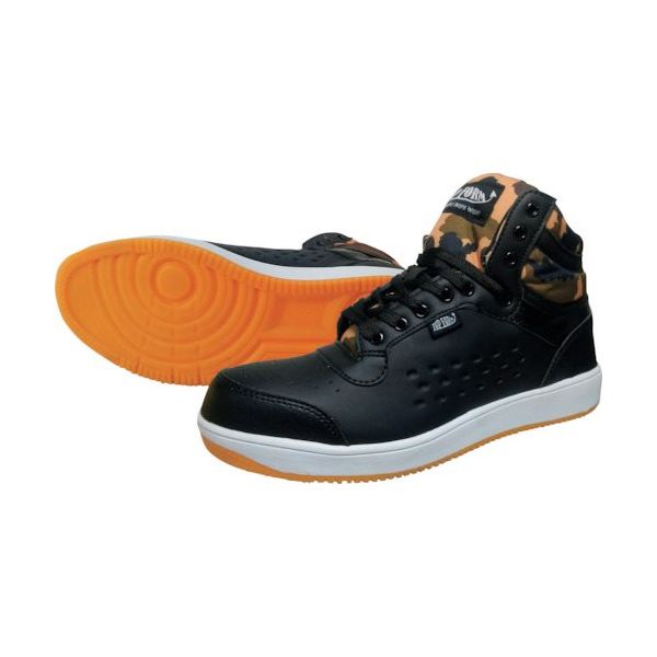 喜多 ハイカットセーフティスニーカー MG5670 ブラック 26.5 MG5670-BK-26.5 1足 235-2370（直送品）