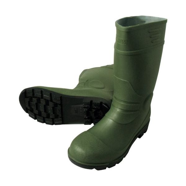 喜多 安全PVC長靴 KR7450 グリーン 25.0 KR7450-GRE-25.0 1足 235-8824（直送品）