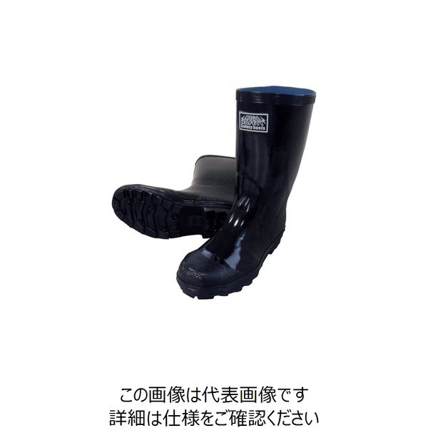 喜多 安全ゴム長靴 KR9010 ブラック 26.5 KR9010-BK-26.5 1足 235-8840（直送品）
