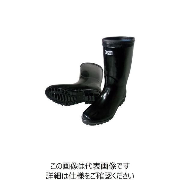 喜多 軽半長靴 ブラック 26.5 KR881-BK-26.5 1足 219-8164（直送品）