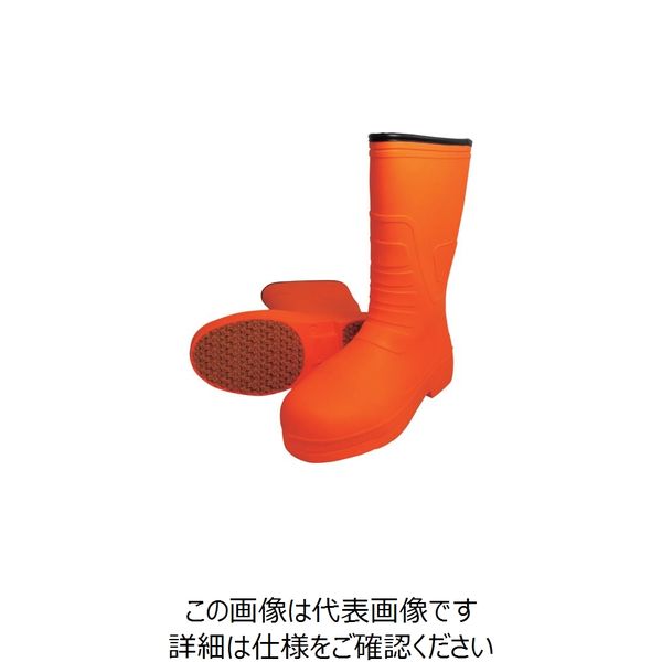 喜多 柔らかいEVAラバー安全長靴 KR7030 オレンジ LL(26.5~27.0) KR7030-ORA-LL 1足 235-8796（直送品）