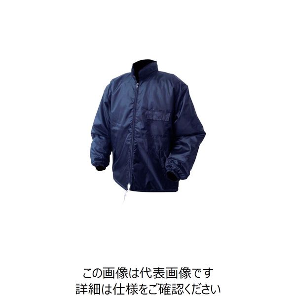 喜多 前開き オールキルトヤッケ 収納フード付 ネイビー 3L NO3700-NV-3L 1着 235-4028（直送品）